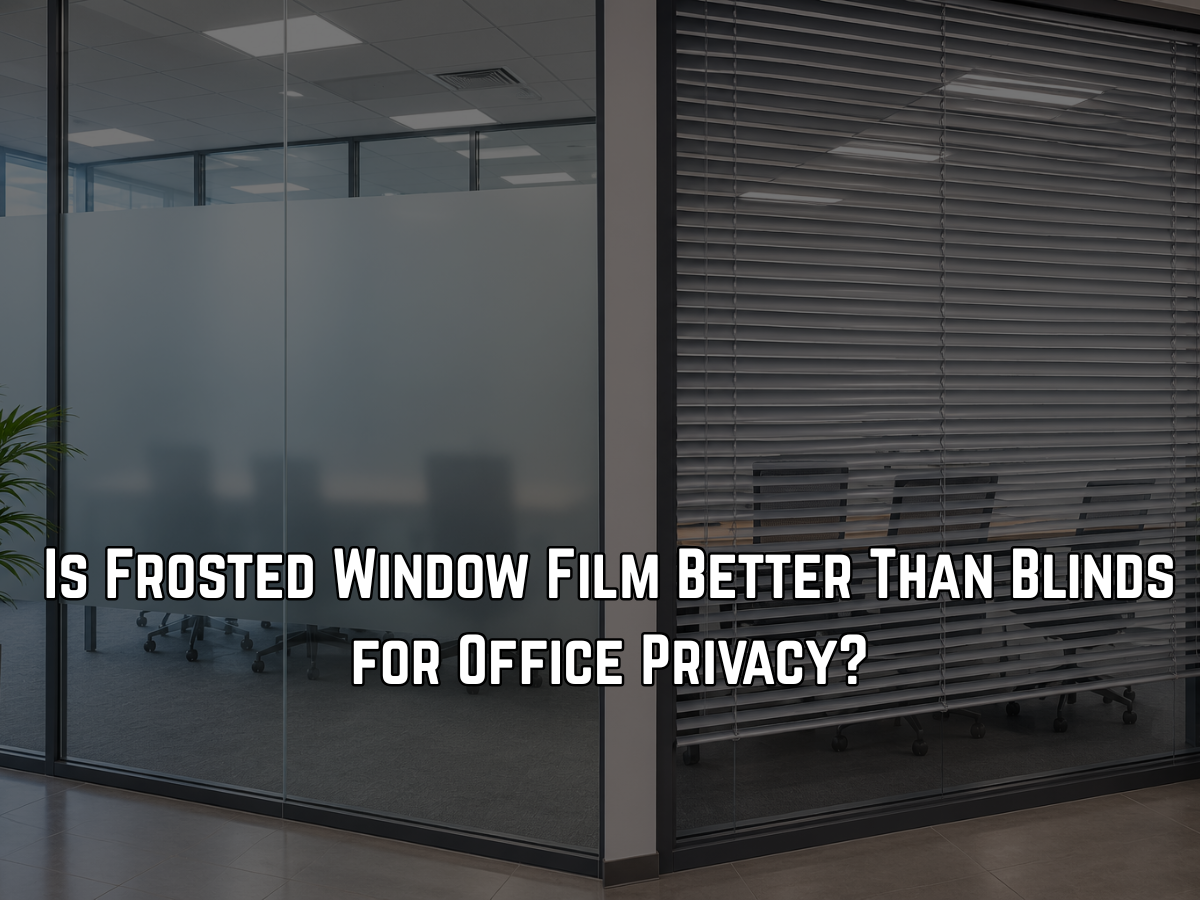 Is Frosted Window Film Better Than Blinds
